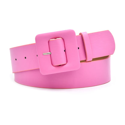 Non-porous square bag buckle belt
