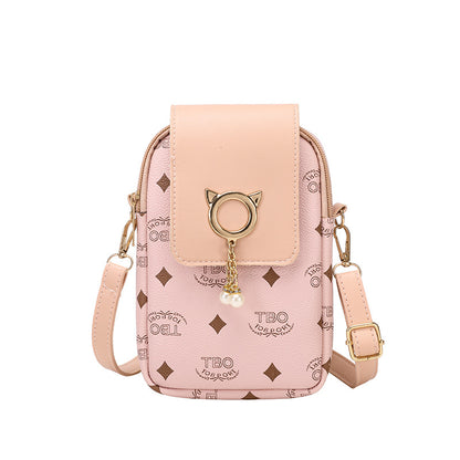 Fashion printed mobile phone bag