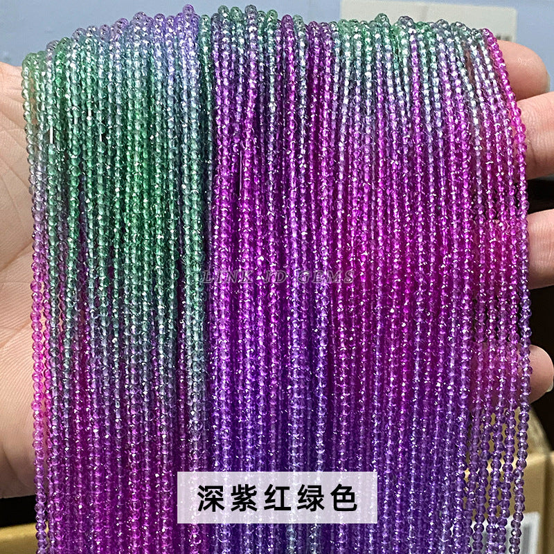 2Mm dopamine color section crystal flat beads