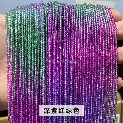 2Mm dopamine color section crystal flat beads