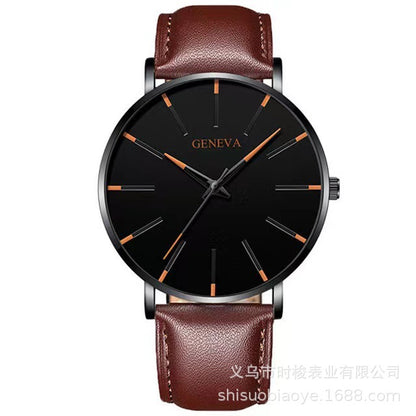 Geneva Fashion Thin Men's Quartz Watch
