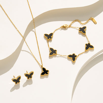 Butterfly Titanium Steel Bracelet - Trendy & Versatile Design