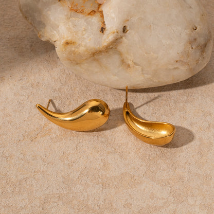 18k gold teardrop earrings