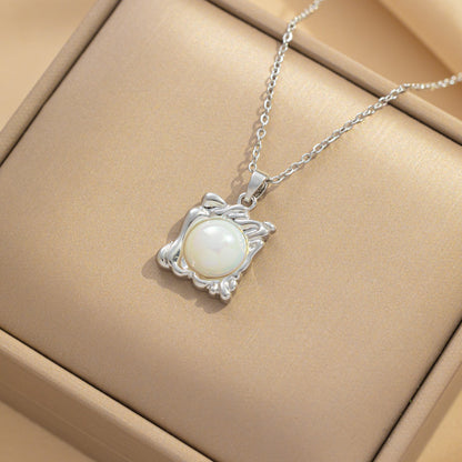 Artistic Irregular Pearl Necklace, Mermaid Style