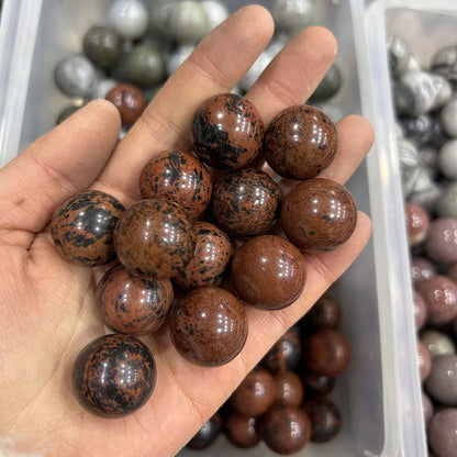 20mm natural stone crystal agate ball crystal round beads crafts