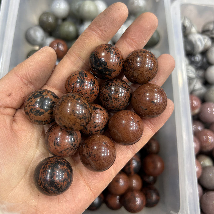 20mm natural stone crystal agate ball crystal round beads crafts