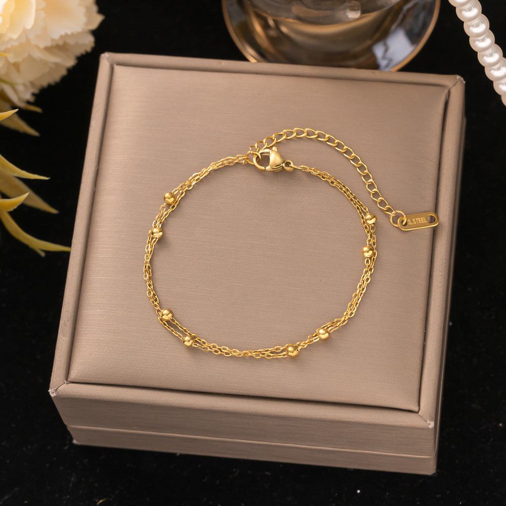 18K Gold Titanium Steel Bracelet