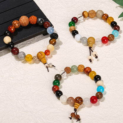 Eighteen-seed Bodhi bracelet.
