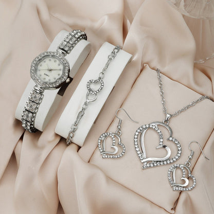 Alloy quartz watch jewelry set
