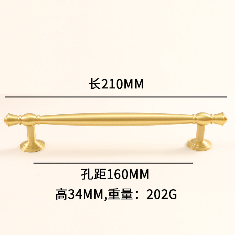 Gold American Copper Door Handle