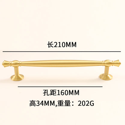 Gold American Copper Door Handle