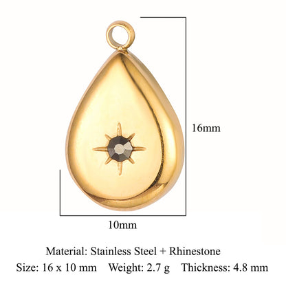Colgante de acero de titanio con forma de tótem facial, accesorios de acero inoxidable con doble orificio 