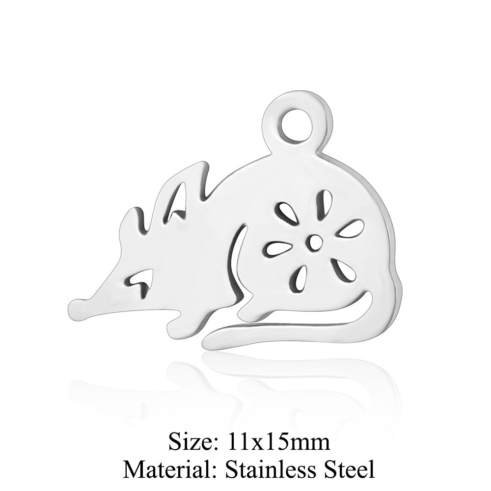 5 pcs/titanium steel pendant Seagull Mouse Koala Panda
