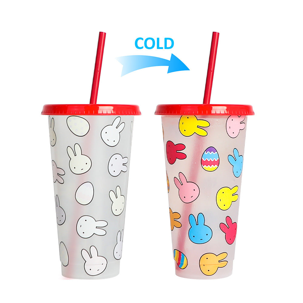 710Ml temperature-sensitive plastic color-changing cup