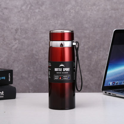 304 Stainless Steel Insulated Mug with Carrying Strap
