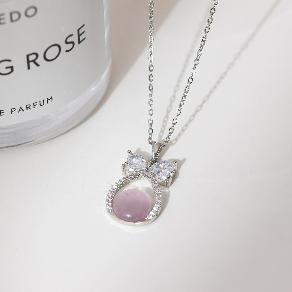 Fashion silver titanium steel necklace