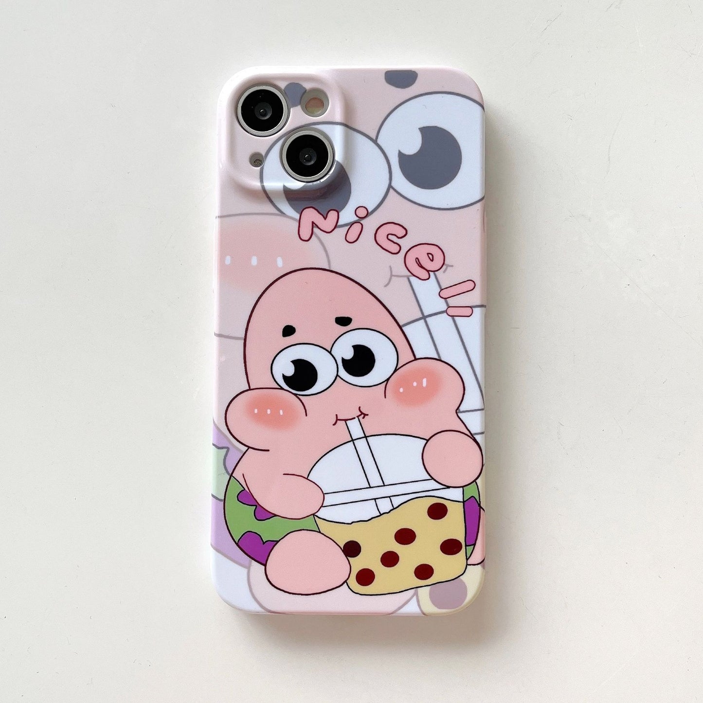 Donald Duck Film Case iPhone15 Pro 13 XR SpongeBob Couple Cover