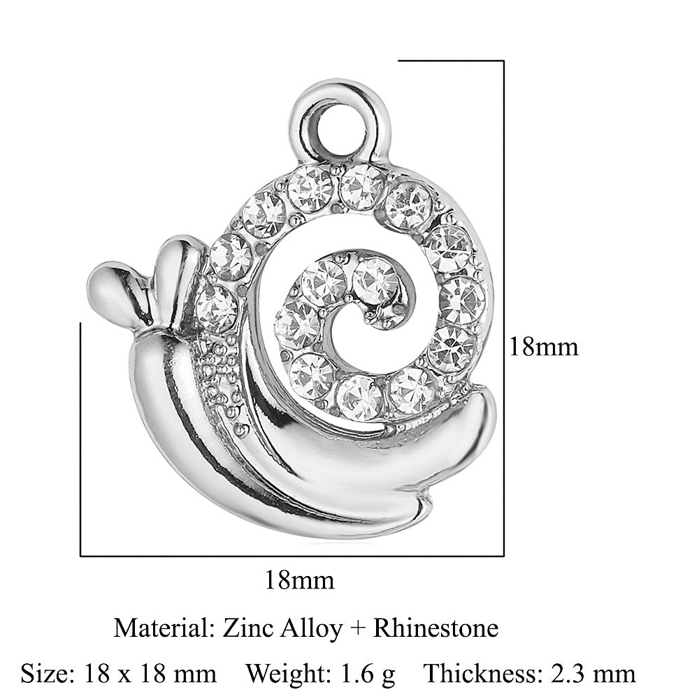 5pcs/pack bee starfish elk zinc alloy pendant