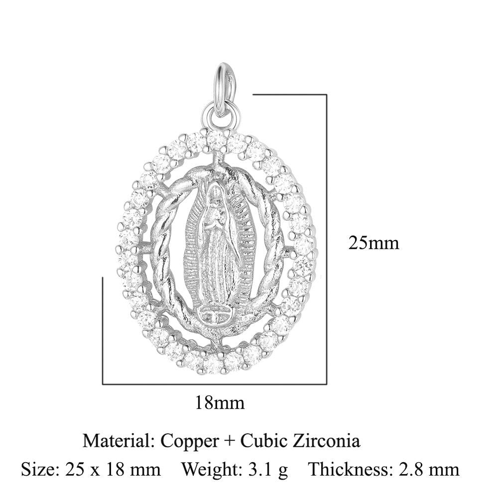 3 pcs/pack butterfly copper zircon angel pendant.