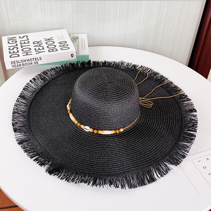 Summer UV Protection Wide-Brim Straw Hat New Sun Hat