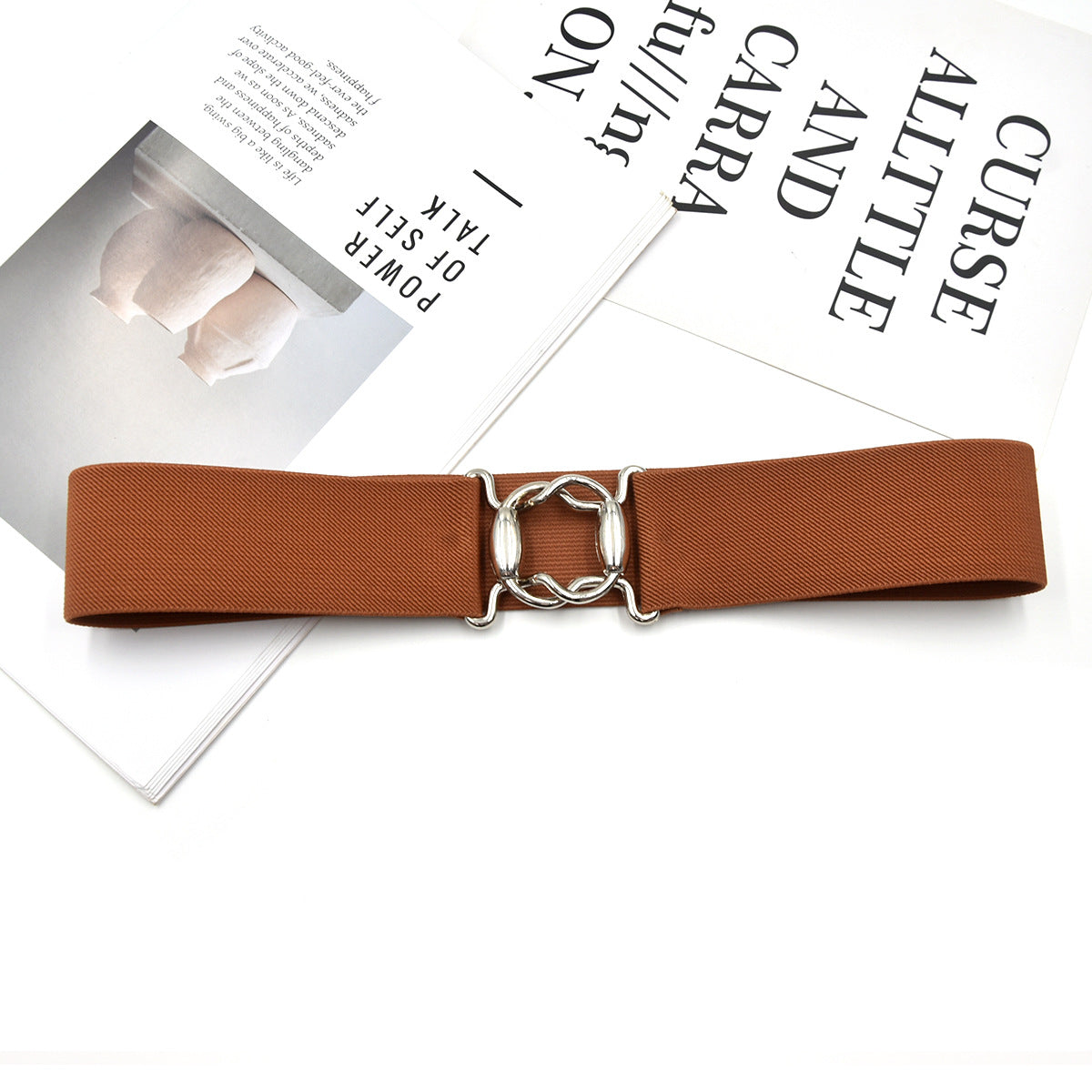 Popular women's belt gold buckle