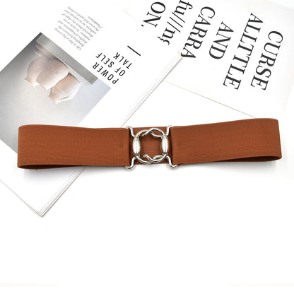 Popular women's belt gold buckle