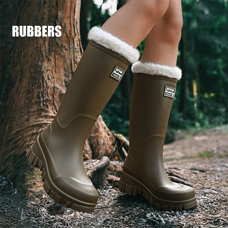 Rain boots thick-soled wear-resistant work shoes