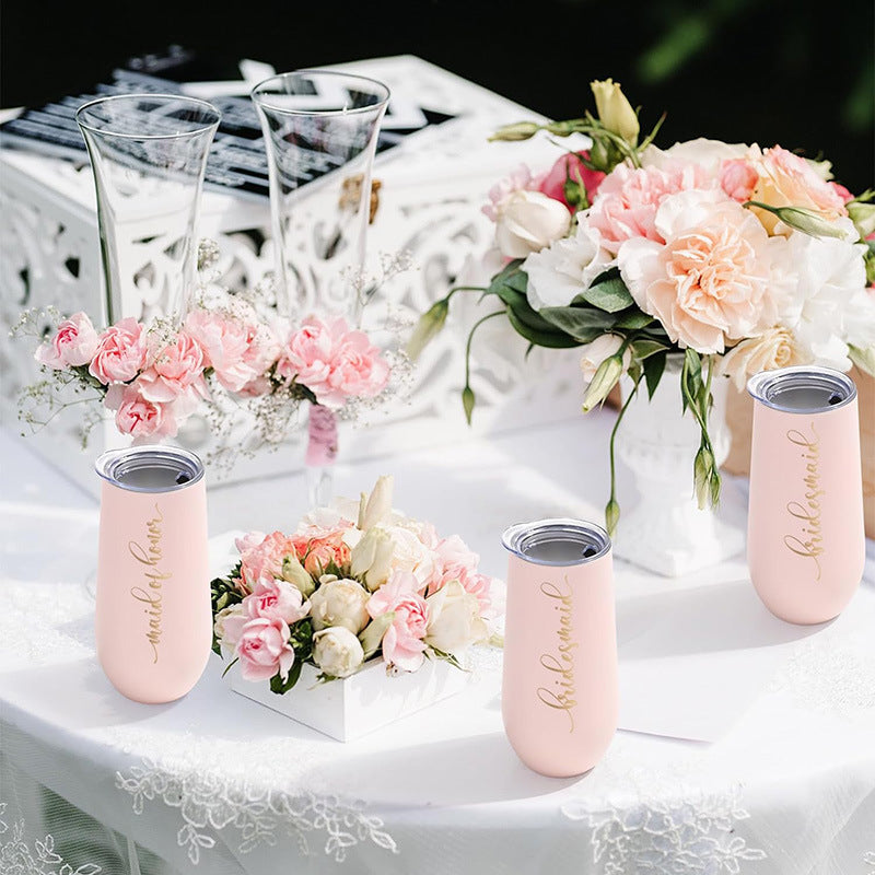 fashion Double beer glass champagne glass