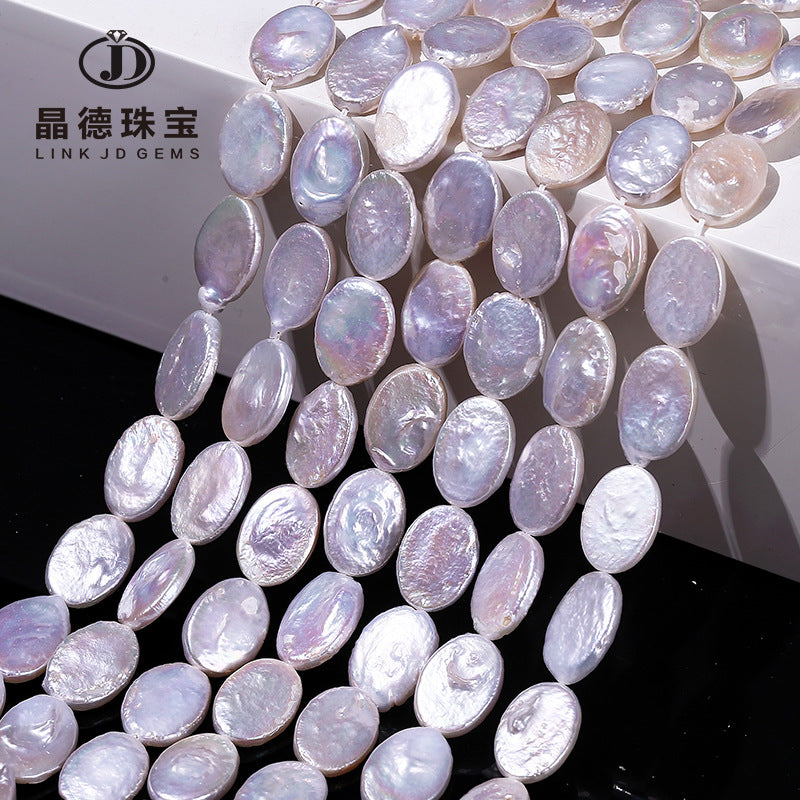 13 * 10 Natural Oval Baroque Freshwater Pearl