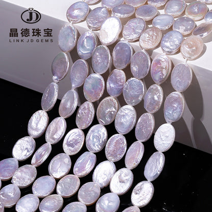 13 * 10 Natural Oval Baroque Freshwater Pearl