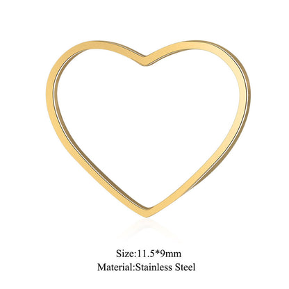 5 pcs/pack love star connection accessories titanium steel pendant