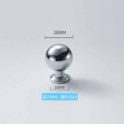Simple bright silver brass handle