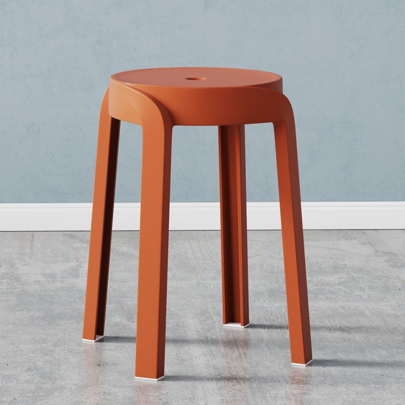 Thick Plastic Stool Stackable Home