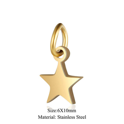 5 pcs/titanium steel jewelry connecting accessories pendant