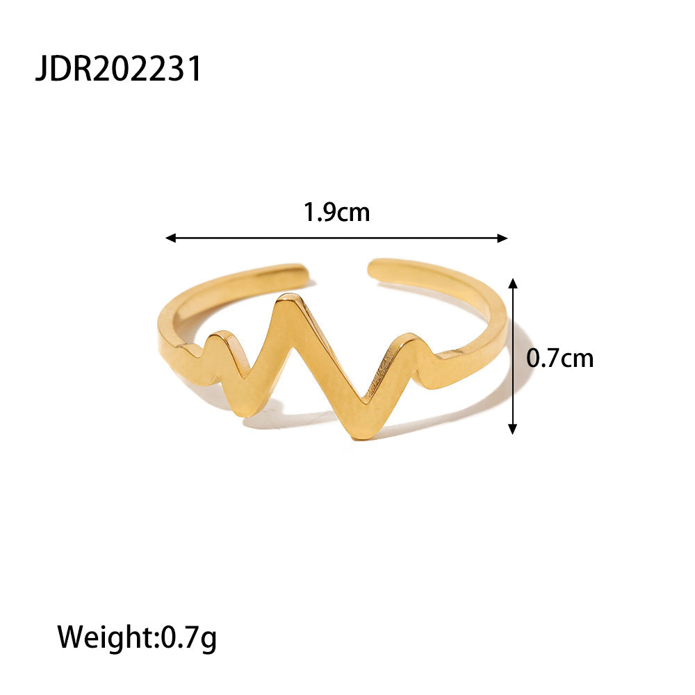 Open heart ring