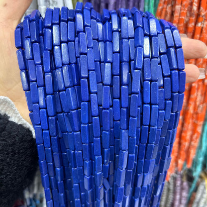 4*13mm long crystal agate cube special shaped beads