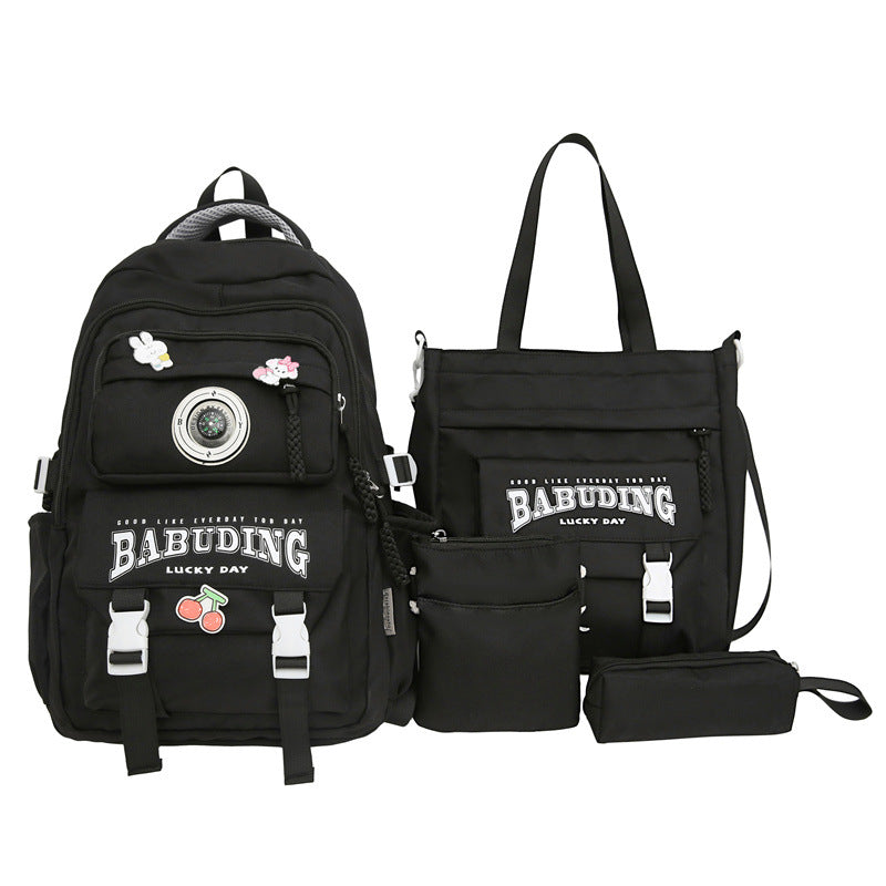 Backpack large capacity load reduction spine protection