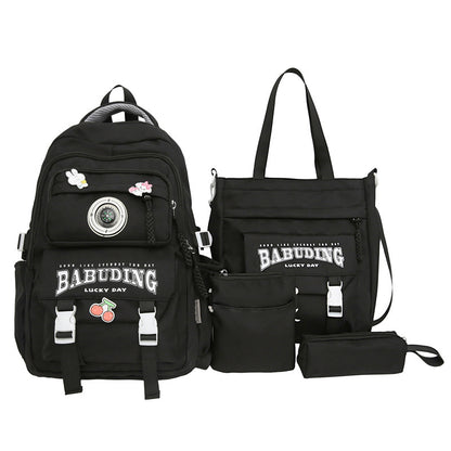 Backpack large capacity load reduction spine protection