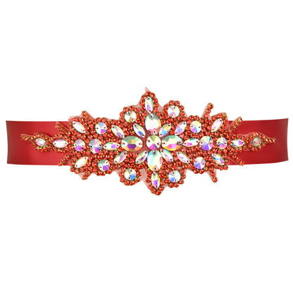 Rhinestone Decal Pearl Belt