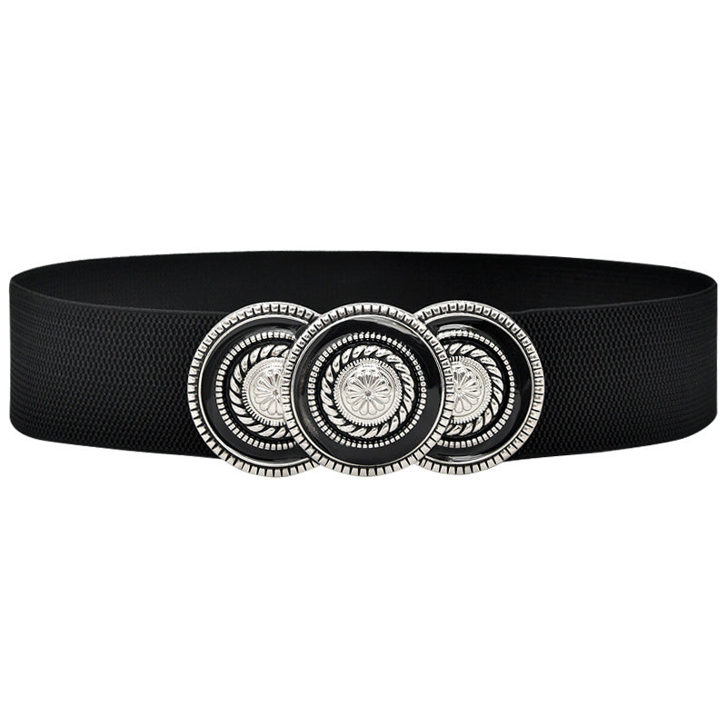 red Black Waist Seal Ladies Fashion