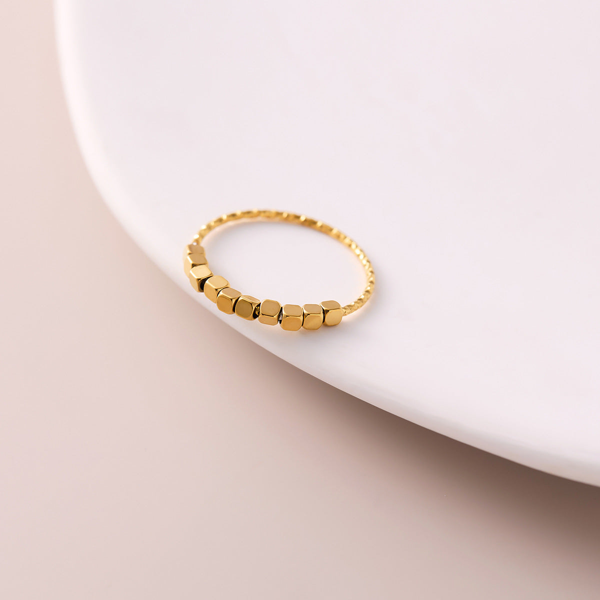 Compact Titanium Steel Mini Charms — Hexagon, Cube & Flower Beads