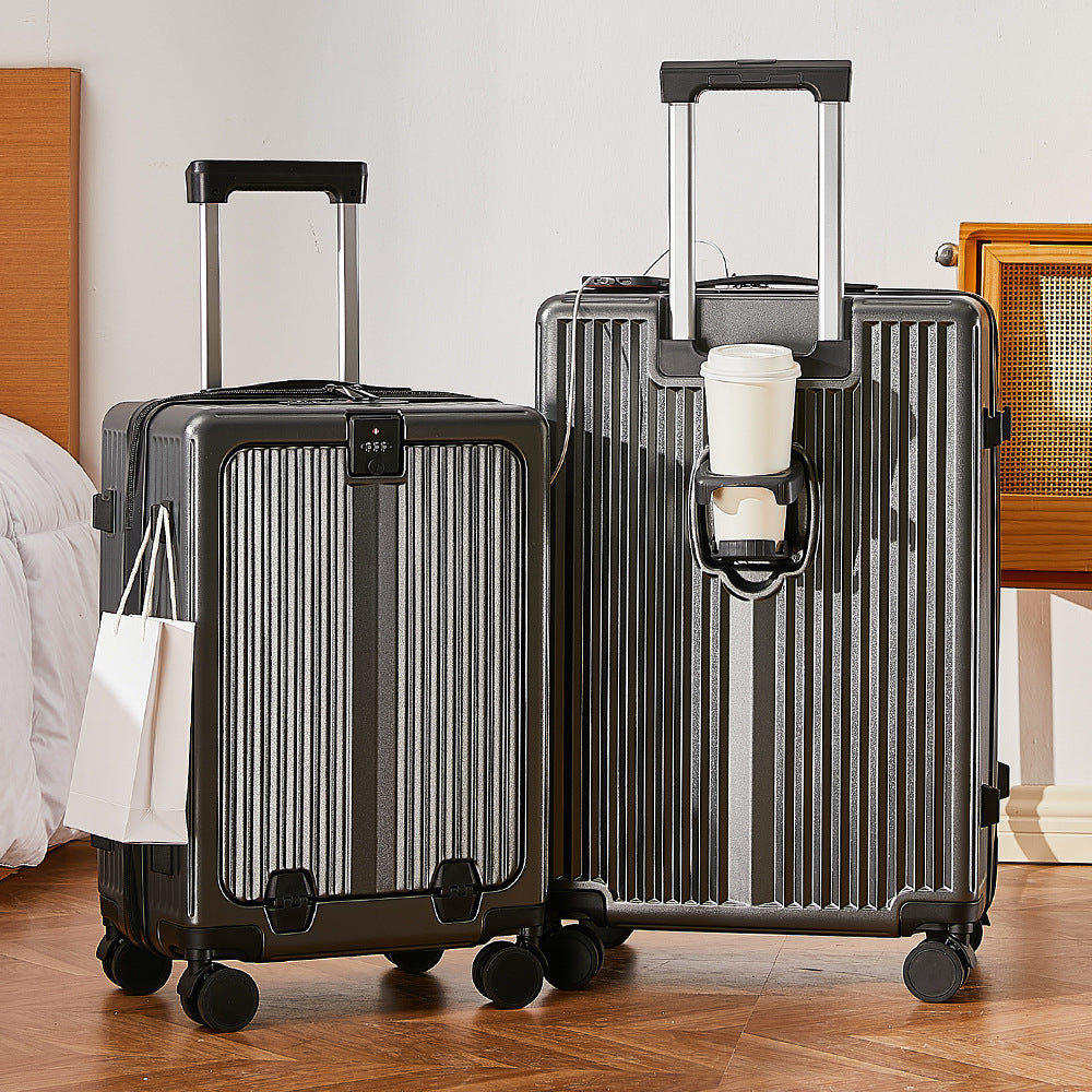 Front open suitcase 20 inch boarding case