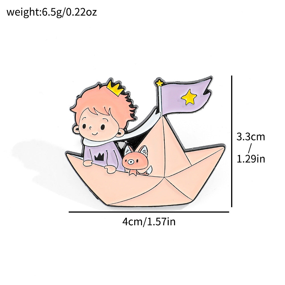 Cartoon Little Prince Metal Pin