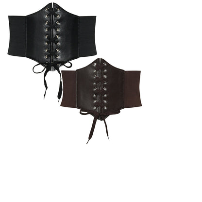 Elastic waist width belt