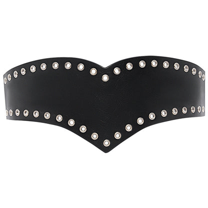 Elastic waist casual wide belt