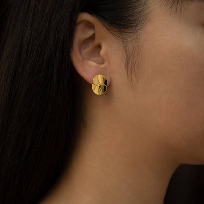 Geometric Curve Earrings
