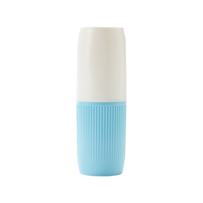 Juego de vaso para enjuague bucal y cepillo de dientes portátil para viajes 