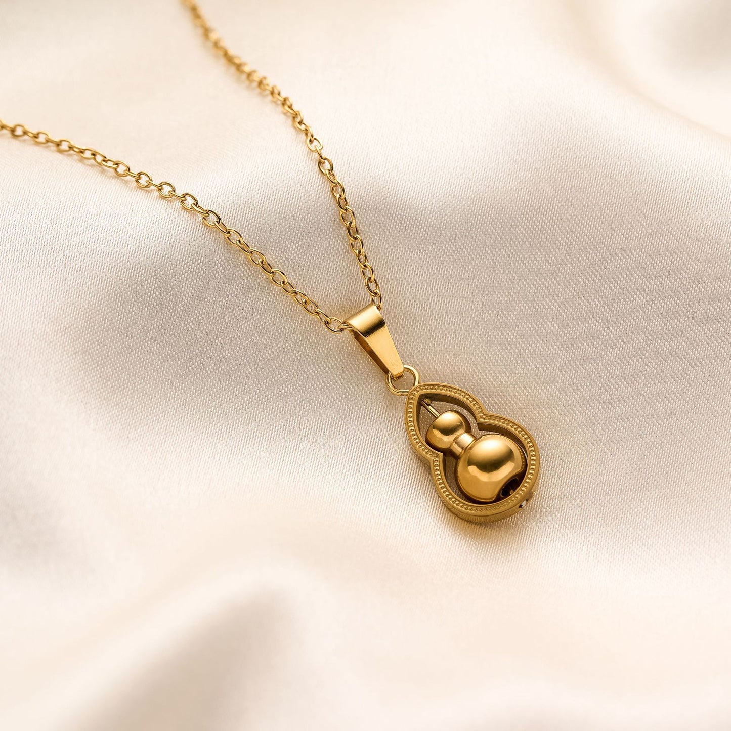 Titanium Steel Gourd Necklace