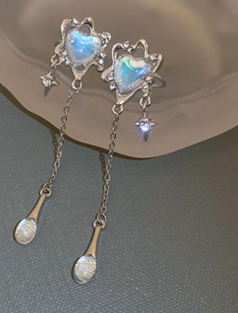 Star Point Diamond Stud Earrings