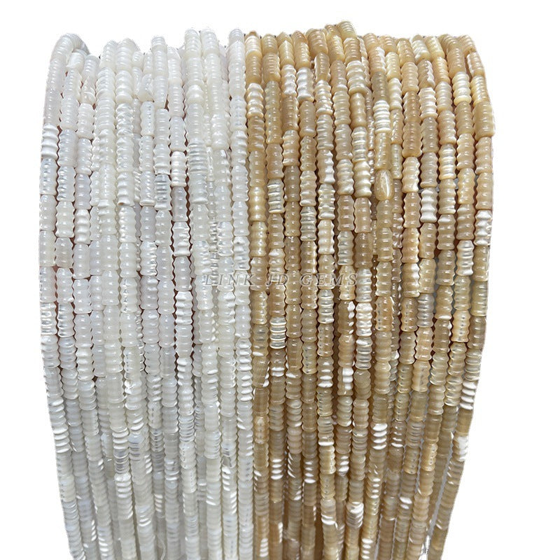 8 * 4Mm natural horseshoe screw-shaped round tube loose beads